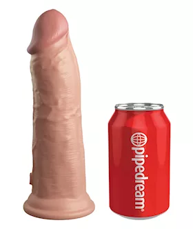 King Cock Elite Dual Density Vibe Silicone Dildo
