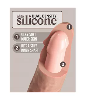 King Cock Elite Dual Density Vibe Silicone Dildo