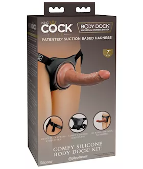 King Cock Elite Comfy Silicone Body Dock Kit