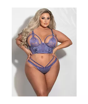 Satin And Lace 2-piece Bra Set 