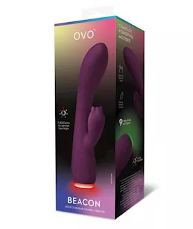 Ovo Beacon Dual Stim Vibe Purple