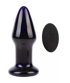 Eris Vibrating Glass Butt Plug