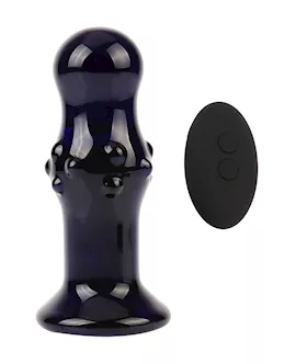 Eris Saphir Vibrating Glass Butt Plug
