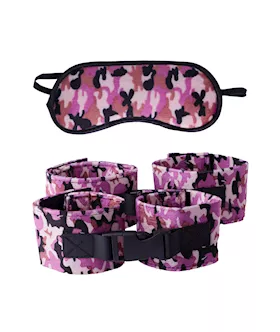 Camouflage Mask And Cuffs Set