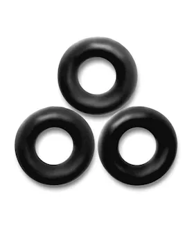 Fat Willy 3-pack Jumbo Cockrings Black