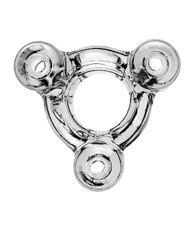 Heavy Squeeze Weighted Squeeze Ballstretcher W/ 3 Stainless Steel Weights Clear