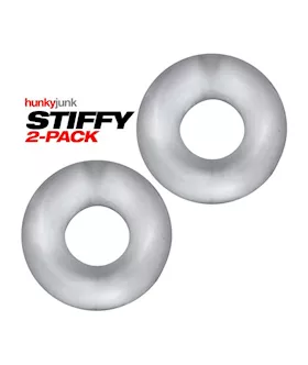Stiffy 2-pack Bulge Cockrings Clear Ice