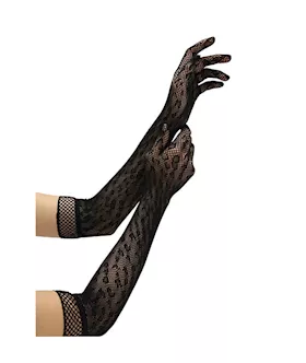 Baci Leopard Lace Opera Glove