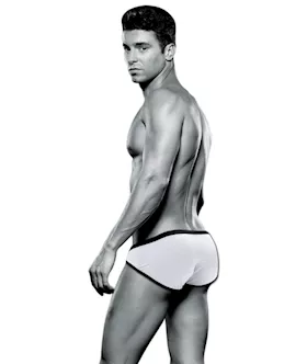 Envy Bad Boy Brief - White - S/m Bx