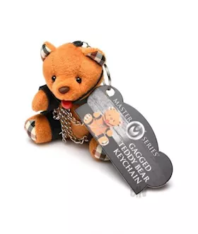 Ms Gagged Teddy Bear Keychain