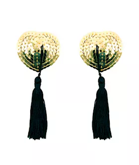 KinKi Heart Tassel Nipple Pasties