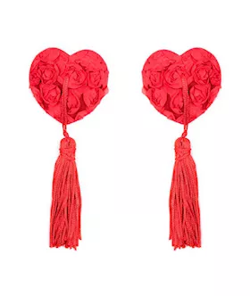 KinKi Heart Tassel Nipple Pasties