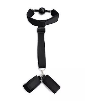 KinKi Gag with Attached Handcuffs