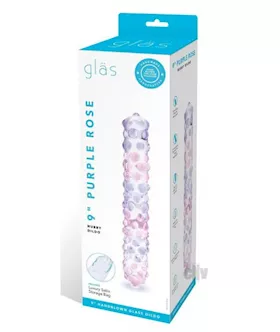 Purple Rose Nubby Dildo 9 Clrpnk
