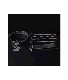 Lockink Tied Collar With Leash Set