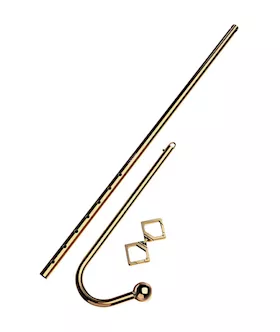 Lockink Adjustable Golden Anal Hook Plug
