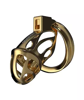 Sevanda Golden Metal Urethral Chastity Cock Cage