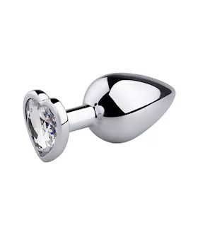EasyToys Medium HeartShaped Jewelled Butt Plug