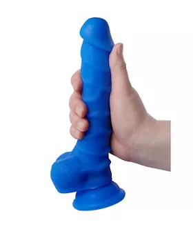 Nood Colours Glitter Dual Density Dildo With Balls