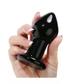 Lucent Midnight Glass Butt Plug