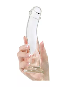 Lucent Curved Glass Dildo