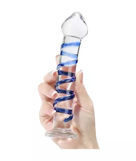 Lucent Winding Glass Dildo