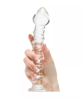 Lucent Winding Glass Dildo