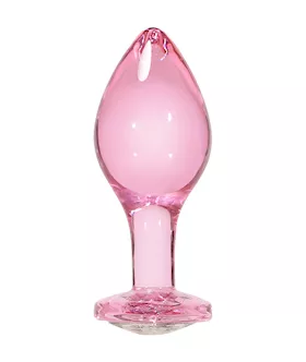 Lucent Heart Jewelled Glass Butt Plug