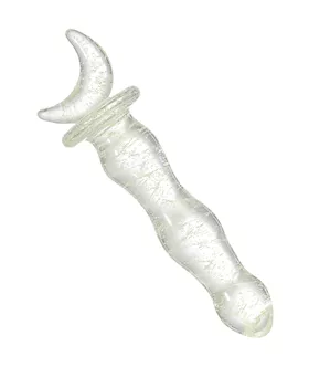 Lucent Glow in the Dark Crescent Glass Massager