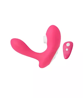 Amore Aim To Please Remote Controlled Dual Stimulation Suction Vibe