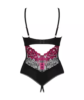 Obsessive Rosenty Crotchless Teddy