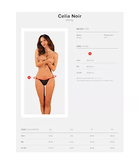 Obsessive Celia Noir Thong