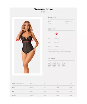 Obsessive Serena Love Crotchless Teddy