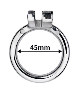 Button Key Locked Inverted Chastity Cage
