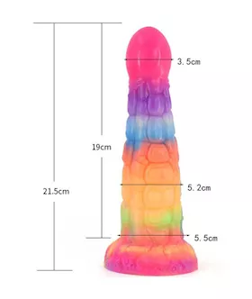 Wild Distinctive Scaled Lizard Glow In The Dark Fantasy Dildo