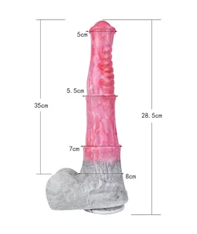 Wild Brawny Mustang Fantasy Dildo With Balls