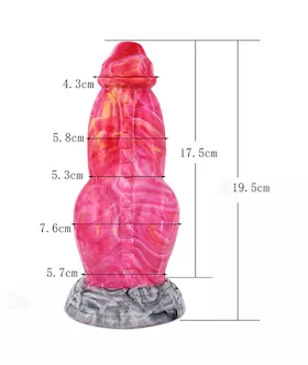 Wild Jurassic Allosaurus Knotted Fantasy Dildo