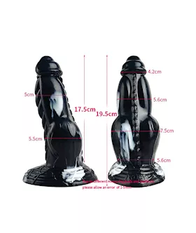 Wild Jurassic Allosaurus Knotted Fantasy Dildo