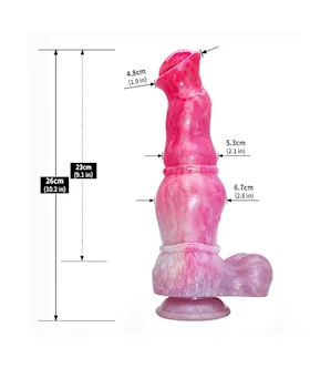 Wild Thrashing Troll Fantasy Dildo With Balls