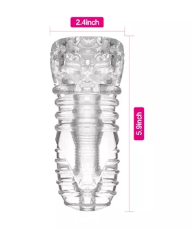 Ice Girl Vortex Textured Masturbator