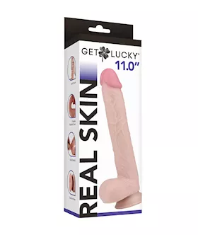 Get Lucky Real Skin Mammoth Dildo