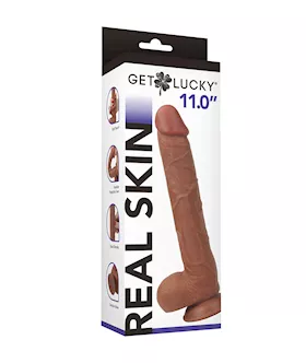 Get Lucky Real Skin Mammoth Dildo