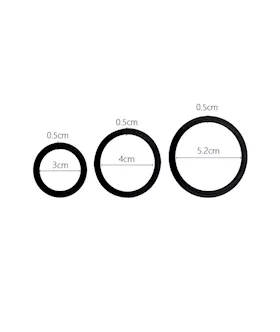 Stretchy Silicone Cock Ring Set