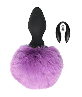 Bunny Tail Vibrating Butt Plug