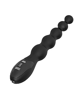 Vibrating Anal Beads With Led Screen