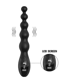 Vibrating Anal Beads With Led Screen