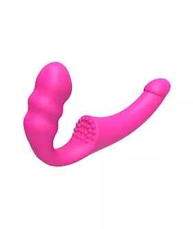 Slimline Remote Controlled Vibrating Strapless Strap-on
