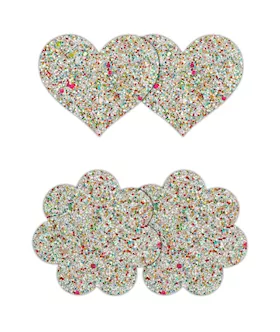 Pretty Pasties Heart & Flower 2 Pair