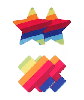 Pretty Pasties Star & Cross 2 Pair