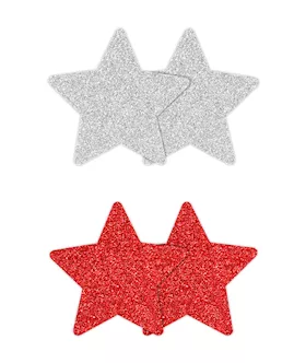Pretty Pasties Glitter Stars 2 Pair